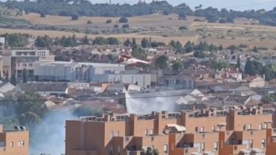 Nuevo susto en Arroyomolinos: extinguido un incendio de pastos cerca del casco urbano