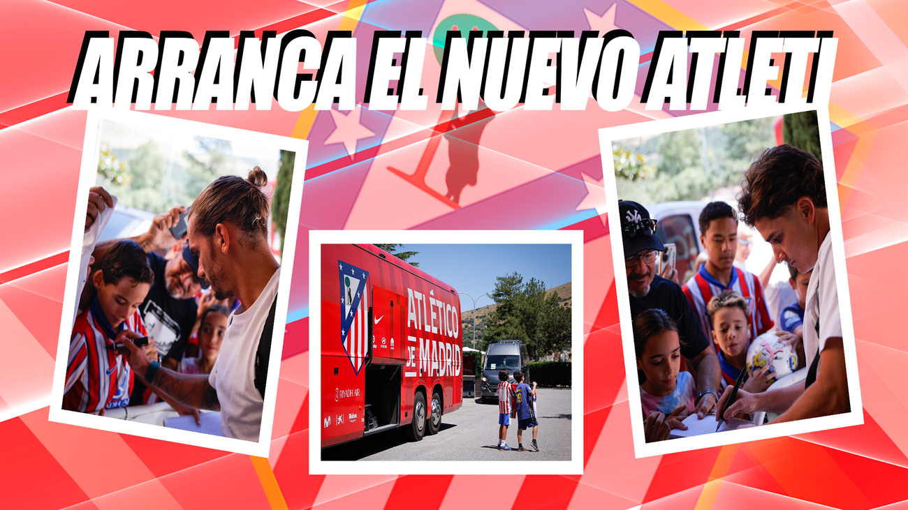 El Atlético de Madrid inicia su pretemporada en Los Ángeles de San Rafael