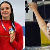 María Santana, oro en 400 estilos en el Festival Olímpico de la Juventud Europea