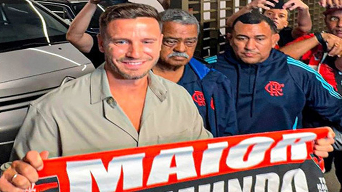 Saúl se reencuentra con Filipe Luis en el Flamengo