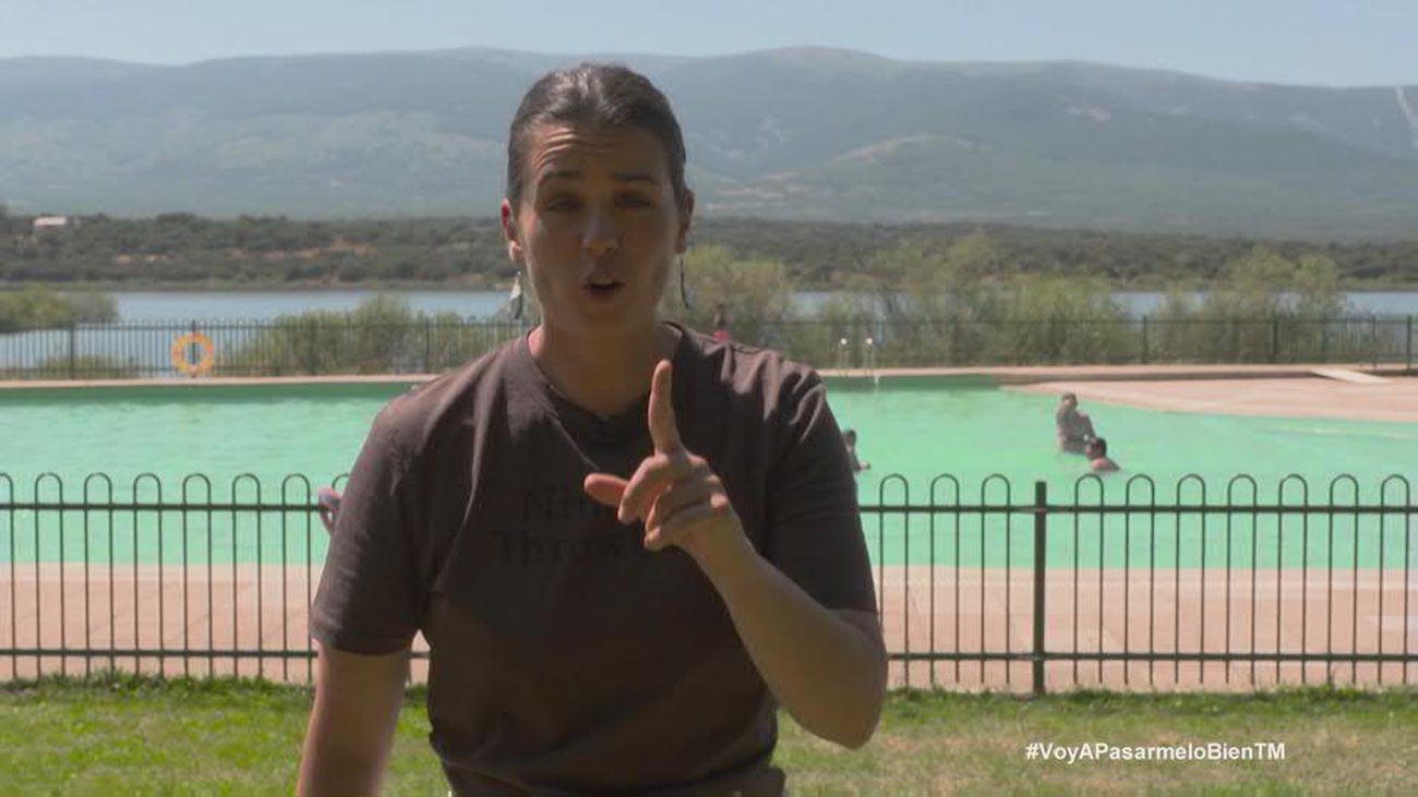 La 'Potra salvaje' visita la piscina más larga de españa