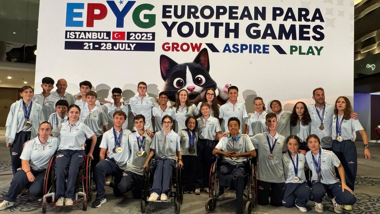 Miembros de la Selección Española en los Juegos Europeos Paralímpicos de Estambul