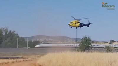 Restablecida la circulación ferroviaria entre Madrid y Andalucía tras el incendio forestal en Ciudad Real