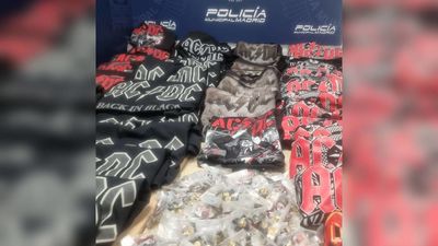 Incautan más de 7.000 euros en  merchandising falso durante los conciertos de AC/DC en Madrid