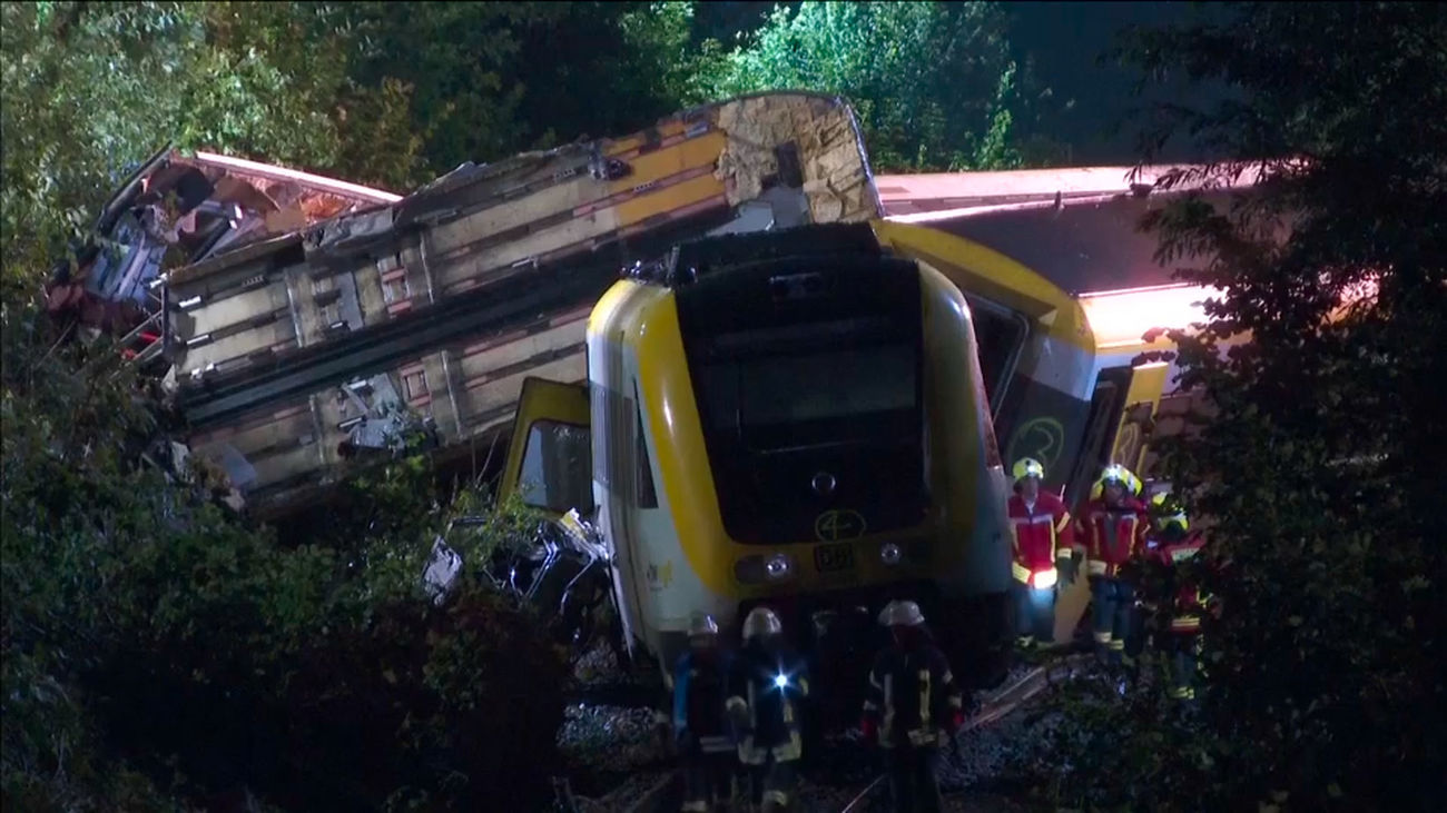 Tres muertos y múltiples heridos graves en un accidente de tren en Alemania