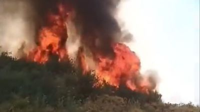 Declarado un incendio en el norte de Tenerife