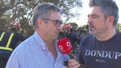 El alcalde de Zarzalejo denuncia que el incendio ha sido provocado: "Nos pudo liar una gorda"