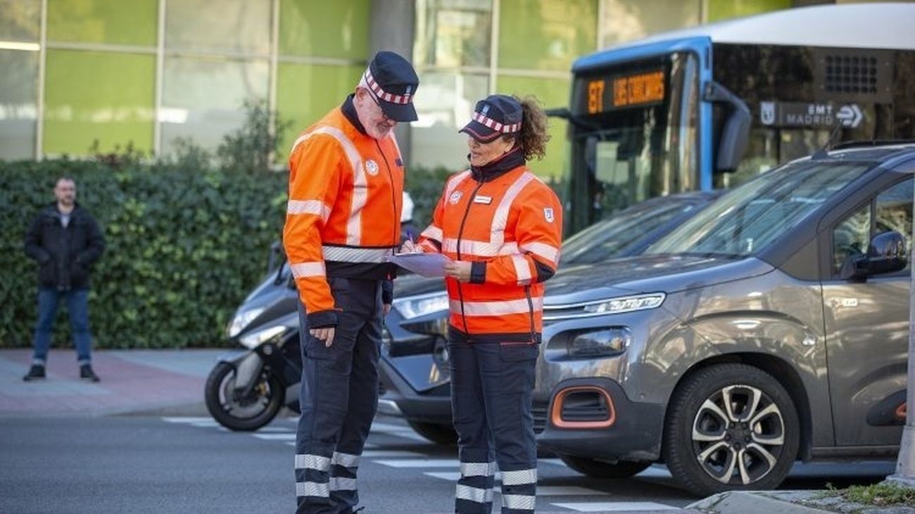 Agentes de movilidad de Madrid