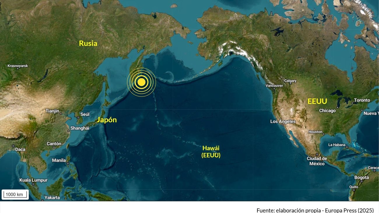 Un nuevo terremoto de magnitud 6,2 sacude la península rusa de Kamchatka entre alertas por tsunami