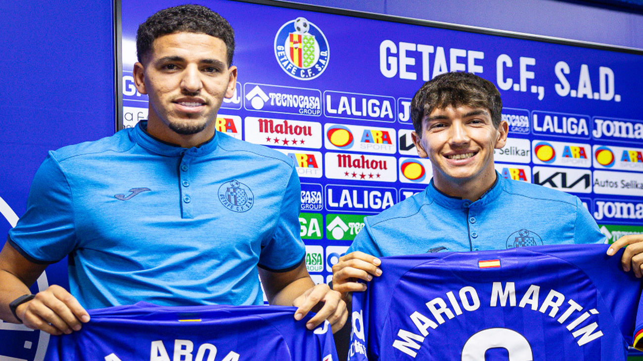 Puesta de largo de Mario Martín y Abqar como jugadores del Getafe