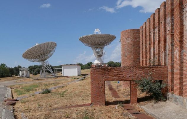 Vista del complejo de comunicaciones por satélite de Buitrago de Lozoya / ENRIQUE ENCABO SEGUÍ / COMUNIDAD DE MADRID