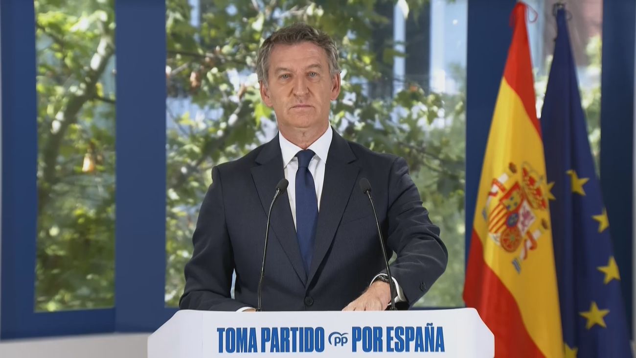 Feijóo: "Al Gobierno le sobra legislatura y a España le sobra este Gobierno"