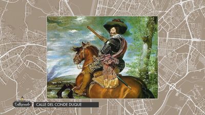 El conde-duque de Olivares en una de las calles de Madrid