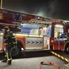 Extinguen un incendio en un tráiler de mercancías peligrosas en Getafe