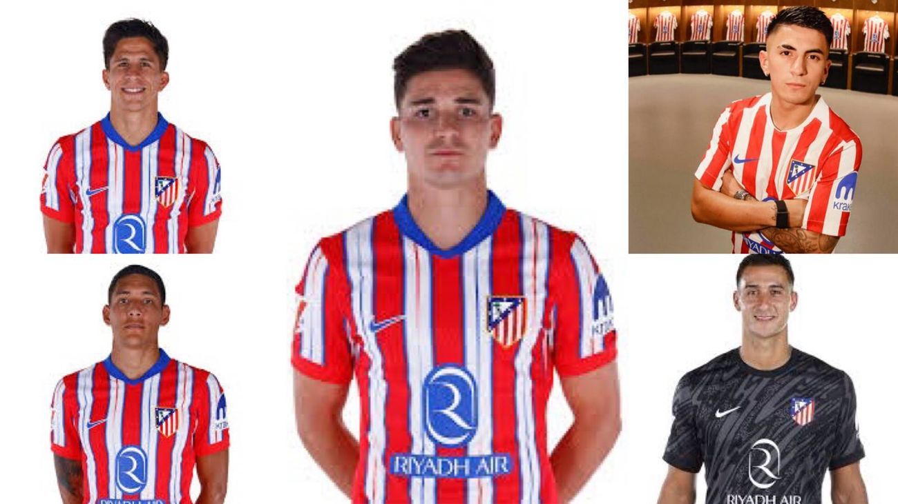 El Atlético repite como el equipo con más argentinos en las 5 grandes ligas europeas