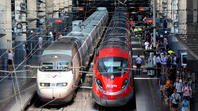 Restablecida la circulación de trenes de alta velocidad entre Madrid y Sevilla tras un fallo de tensión en la catenaria