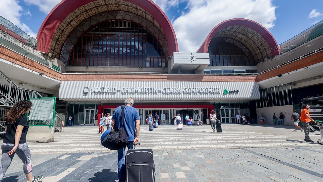 Entrada a la estación de tren de Chamartín