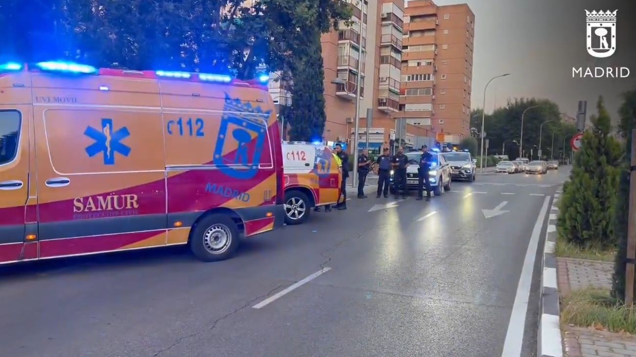 Una mujer grave tras ser atropellada por una moto en Moratalaz