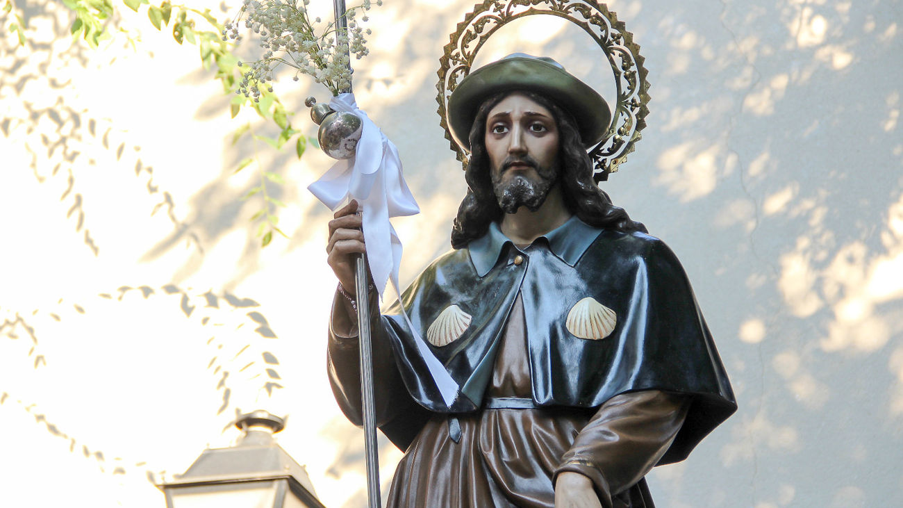 Imagen del paso procesional de San Roque,  en Arganda del Rey
