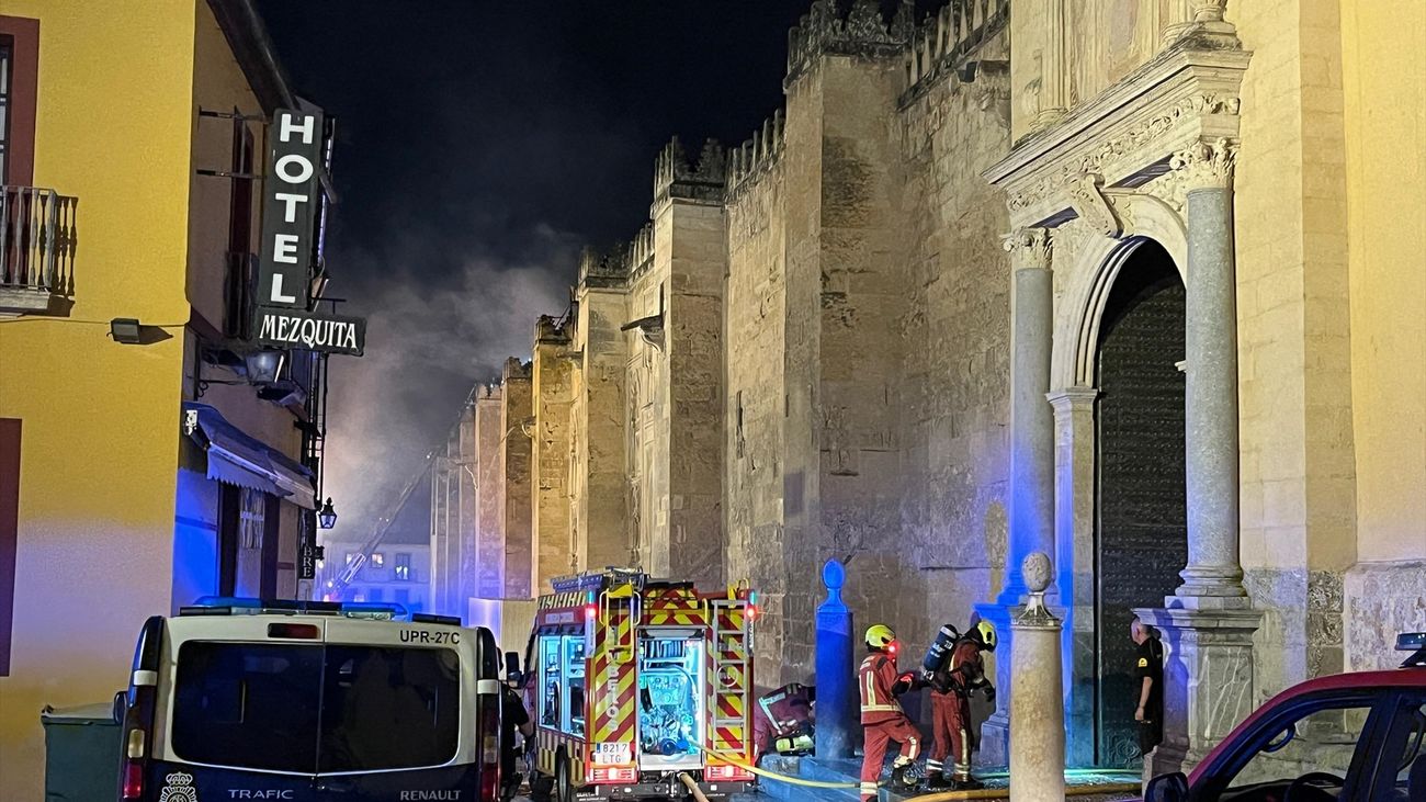 Declarado un incendio en la Mezquita de Córdoba