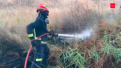 El incendio de Aranjuez obliga a desalojar unas 70 viviendas de dos urbanizaciones