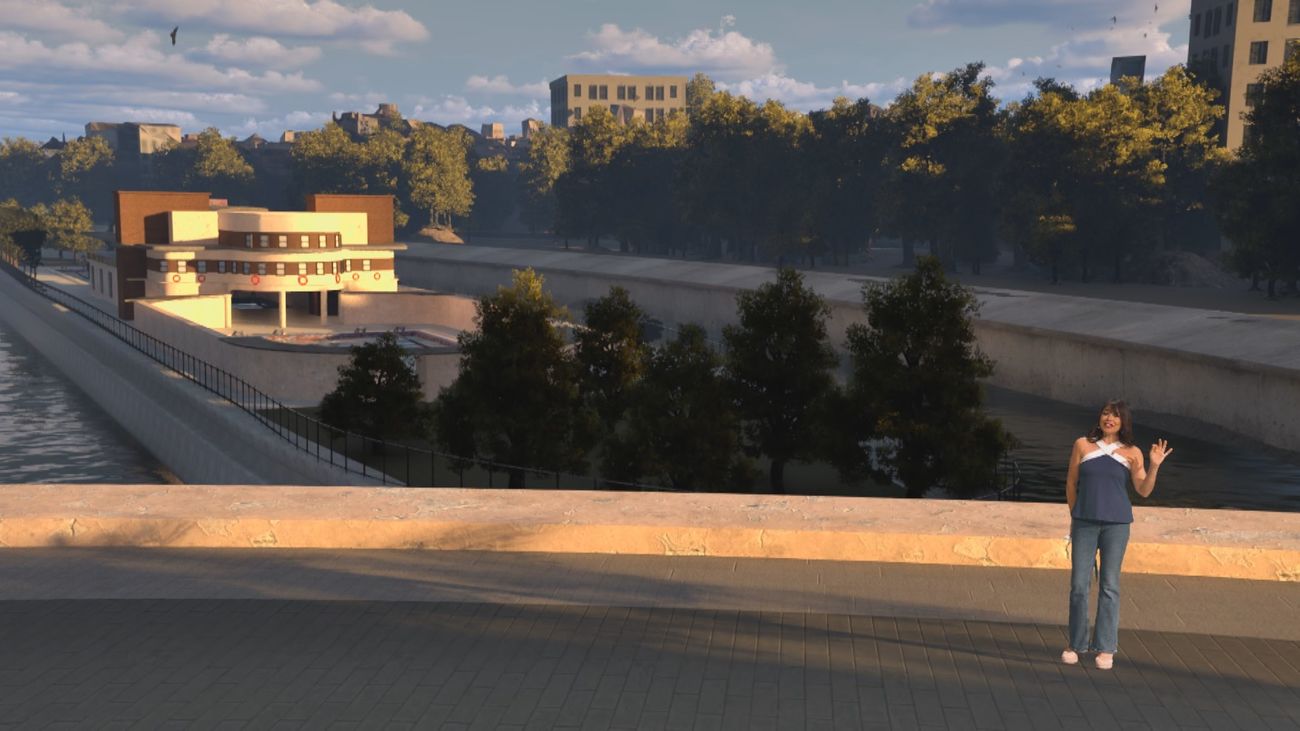 Así era la isla del río Manzanares