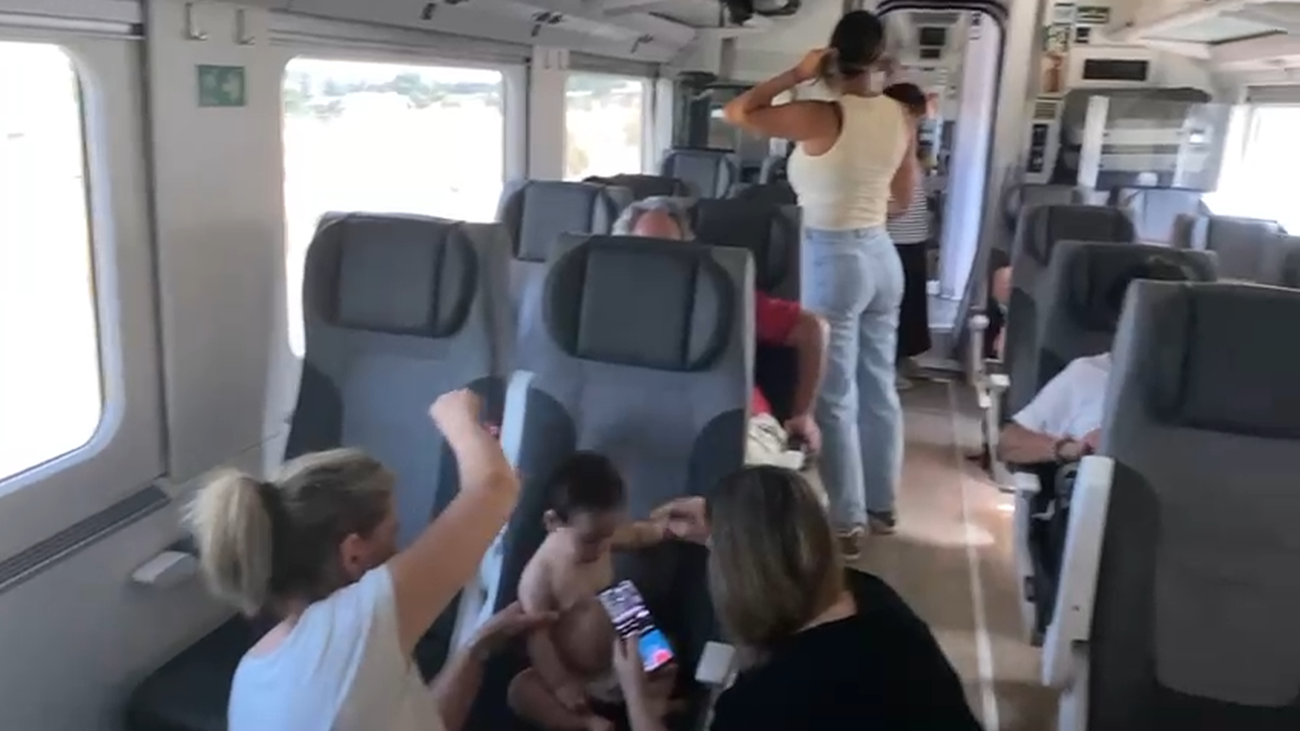 Pasajeros atrapados más de tres horas por la avería de un tren Alvia rumbo a  Cádiz