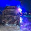 Queman una furgoneta a la que le habían quitado el motor en plena calle en Latina