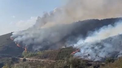 Arde el paraje de Las Médulas, Patrimonio de la Humanidad: "Está calcinado, es una tragedia"