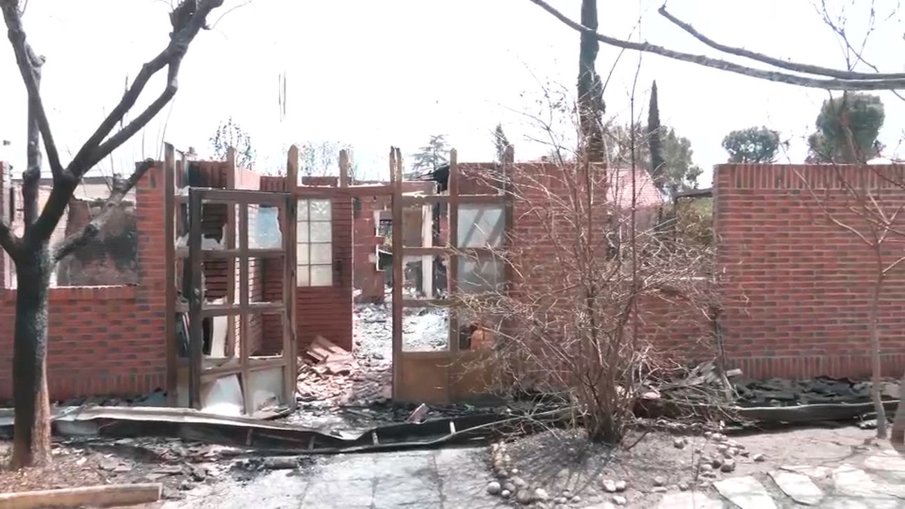 Los vecinos de Soto de Viñuelas regresan a sus casas: Cuatro viviendas afectadas