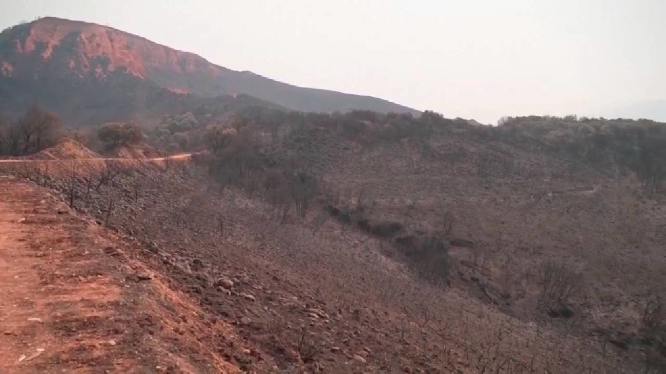 Preocupación por el avance del fuego en Las Médulas, León, que solicitará la declaración de zona catastrófica