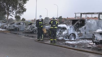 Dos detenidos por provocar el incendio en el aparcamiento de intu Xanadú a mediados de agosto