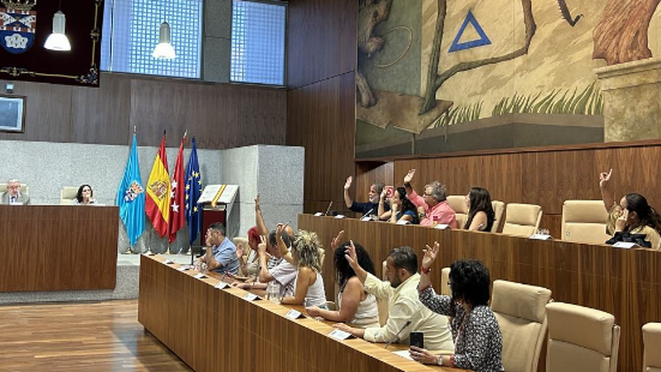 Votación en el Pleno del Ayuntamiento de Leganés