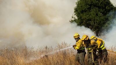 Incendio en Gallegos de Argañán (Salamanca) con "amenaza seria" a poblaciones