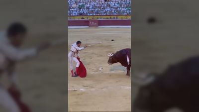 Roca Rey corta dos orejas y sale por la puerta grande en Huesca pese a dos cogidas