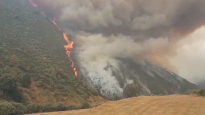 Máximo nivel de riesgo en diez de los 27 fuegos activos en Castilla y León
