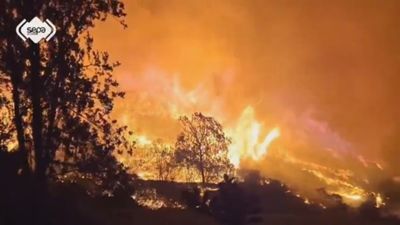 Asturias lucha por salvar su patrimonio natural con 12 incendios forestales, seis de estos activos