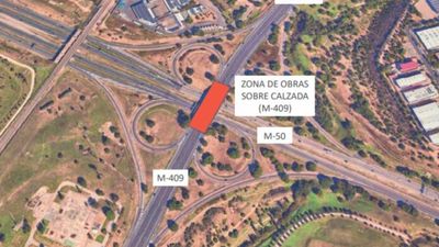 La carretera M-409, cortada al tráfico entre Leganés y Fuenlabrada durante tres meses