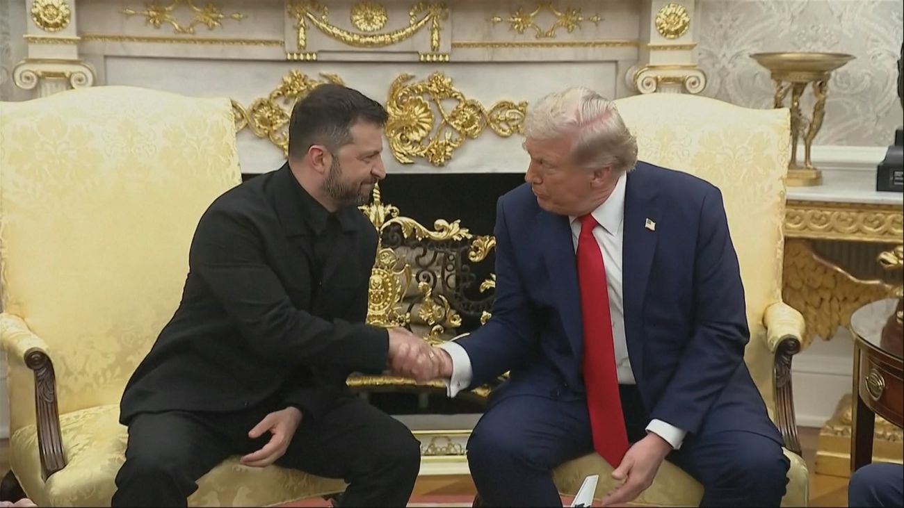 Ursula Von der Leyen y 6 líderes europeos arropan a Zelenski en su reunión con Trump