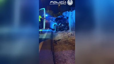 VÍDEO: Huye de la Policía a 170 km/h por la A-3, se empotra contra la mediana y da positivo en alcohol