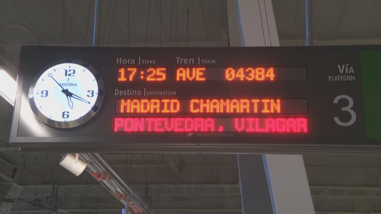 Once trenes circularán este jueves en la línea Madrid-Galicia tras una semana sin servicio por los incendios