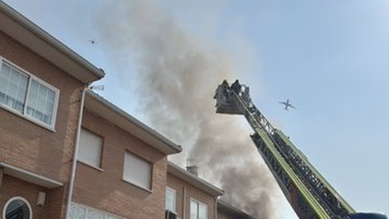 Incendio en una vivienda de Arganda del Rey