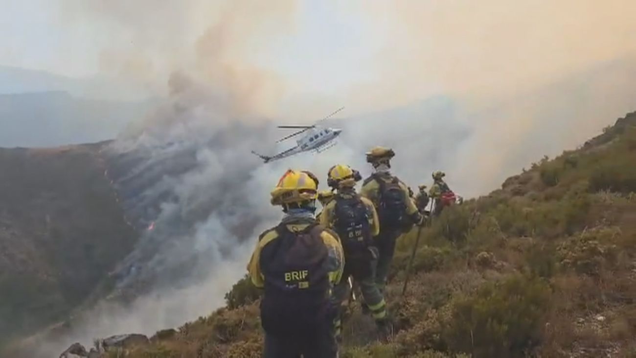 15 incendios continúan activos en España en nivel 2 :  Zamora, León y Lugo, las zonas más afectadas