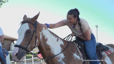 La 'Potra Salvaje' desata el espíritu del Viejo Oeste en una clase de doma western