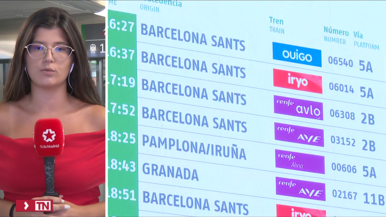 Restablecida la circulación de la alta velocidad entre Madrid y Barcelona tras su interrupción por un incendio en Guadalajara