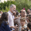 Los Reyes llegan a Extremadura continuando con su viaje de apoyo a los afectados por los incendios