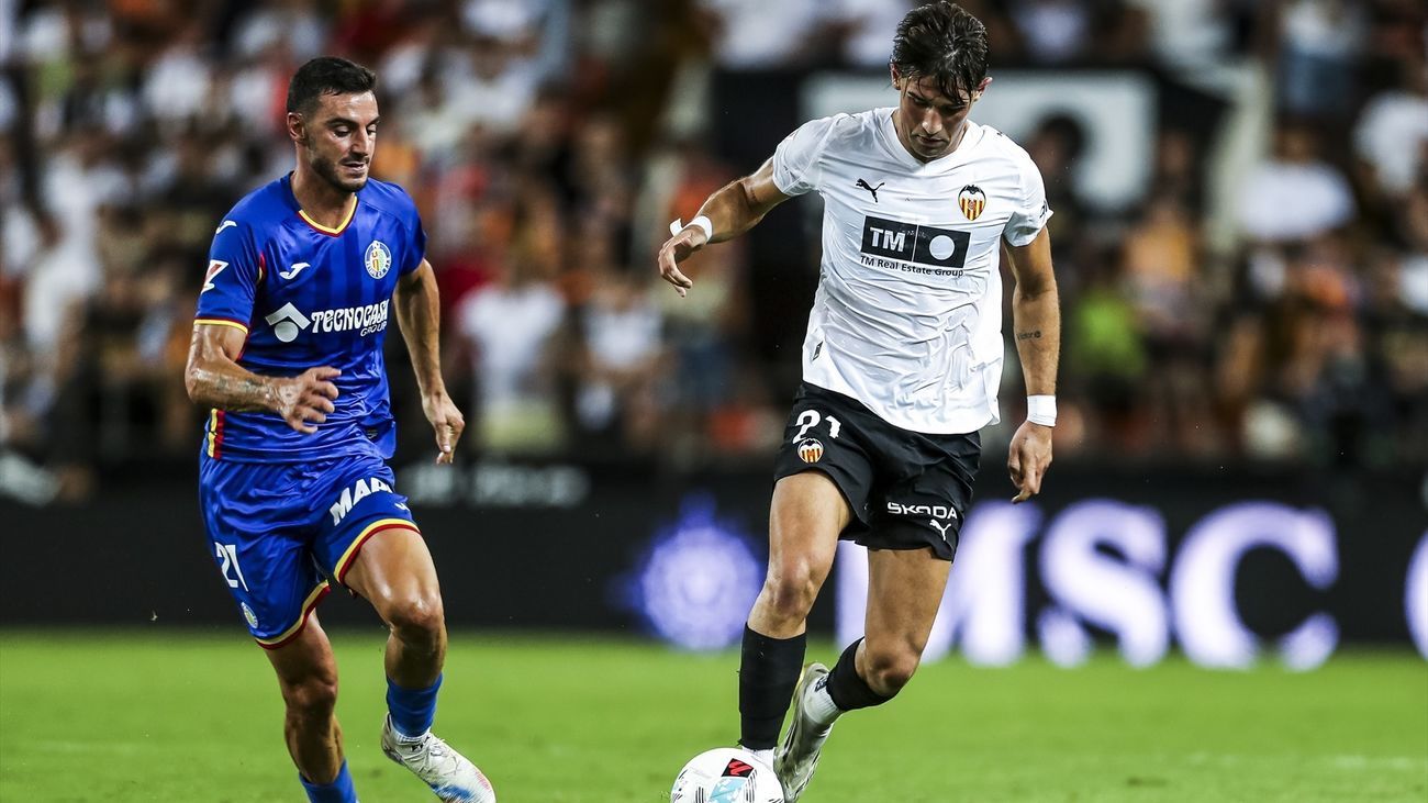 Fin a la racha del Getafe con la primera victoria del Valencia