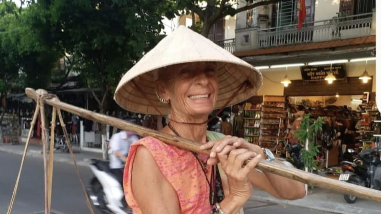 La española Matilde Muñoz, en Indonesia