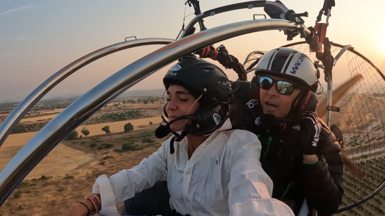 Volamos a 250 metros de altura en paramotor