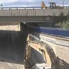 Obras en la A-5: Se inicia la demolición del paso que conecta el paseo de Extremadura con la glorieta de la calle Dante